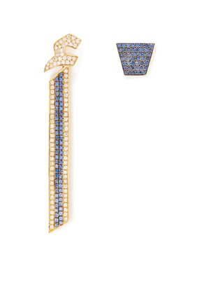 Alef Sapphire Stud Earrings